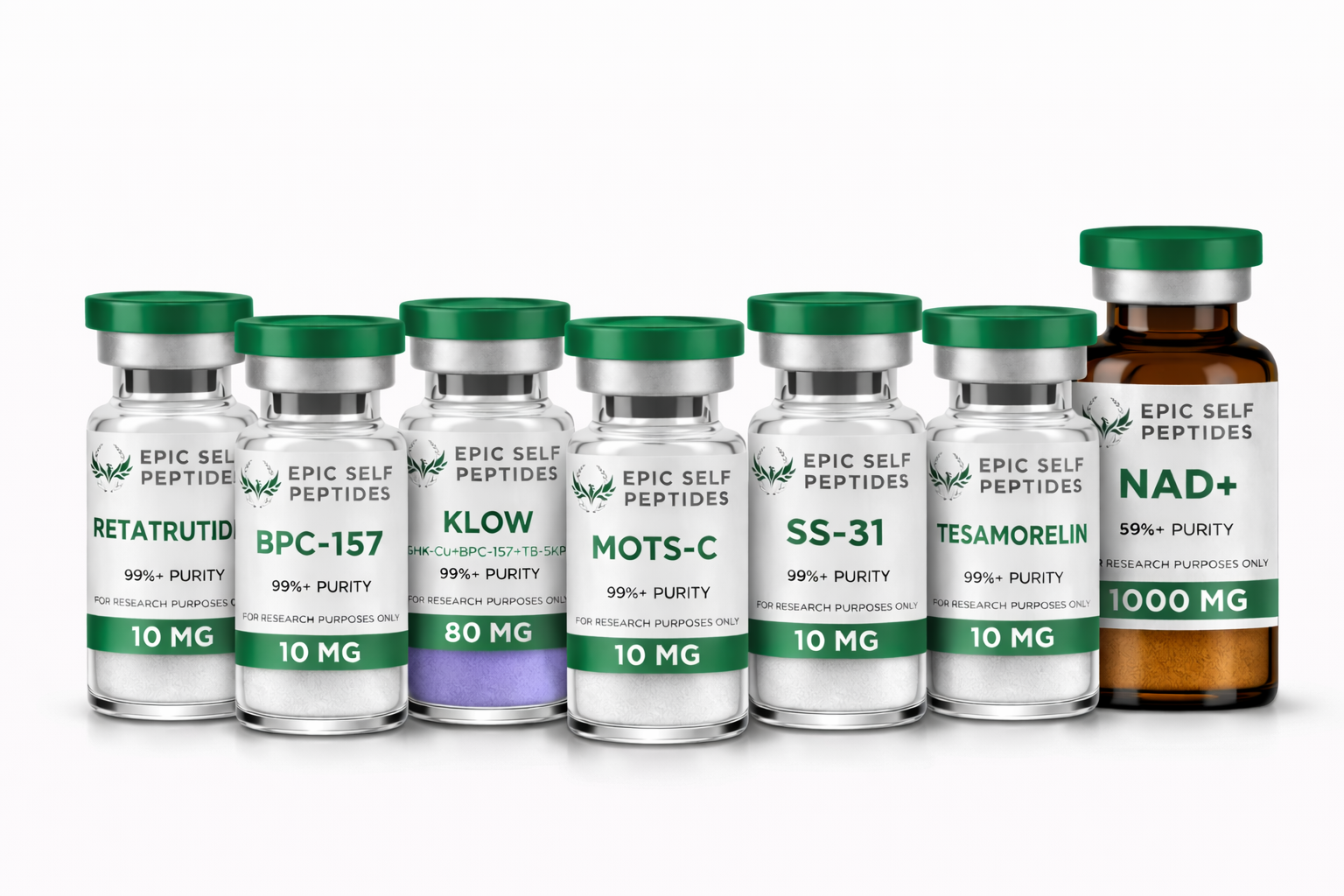 Epic Self Peptides — Research Grade Peptide Vials with BAC Water